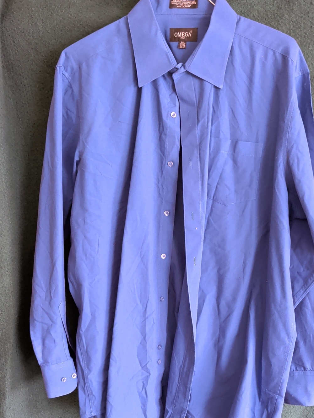 Omega Men's Blue Dress Shirt